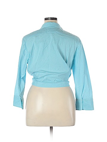 Talbots 3/4 Sleeve Button-Down Shirt (view 2)