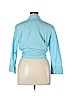 Talbots 100% Cotton Blue 3/4 Sleeve Button-Down Shirt Size XL - photo 2