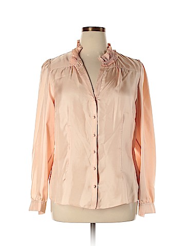 Banana Republic Long Sleeve Silk Top (view 1)