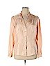 Banana Republic 100% Silk Pink Long Sleeve Silk Top Size XL - photo 1