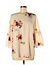 dalia 100% Polyester Ivory 3/4 Sleeve Blouse Size M - photo 1