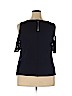 New York & Company 100% Rayon Blue Short Sleeve Top Size XXL - photo 2