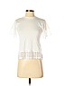 Topshop Ivory Short Sleeve Top Size 2 - photo 1