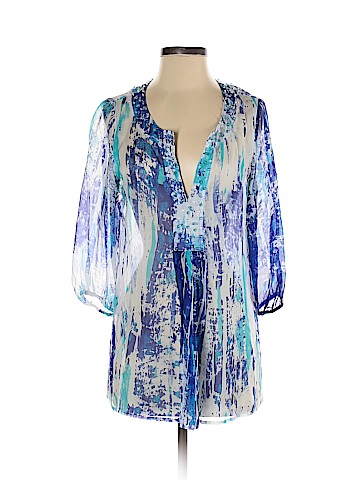 Soft Surroundings 3/4 Sleeve Silk Top (view 1)