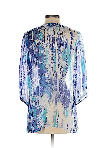 Soft Surroundings 3/4 Sleeve Silk Top (view 2)