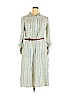 ECI 100% Polyester White Casual Dress Size 14 - photo 1