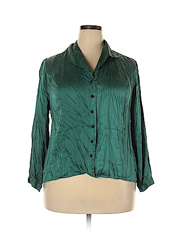 JG HOOK 3/4 Sleeve Silk Top (view 1)