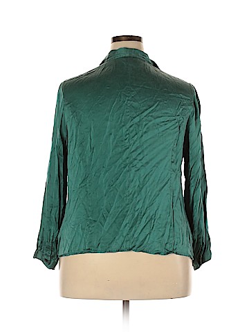 JG HOOK 3/4 Sleeve Silk Top (view 2)