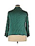 JG HOOK 100% Silk Green 3/4 Sleeve Silk Top Size 18W - photo 2