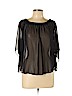 rue21 100% Polyester Black Short Sleeve Blouse Size M - photo 1