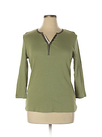 Liz Claiborne Long Sleeve Henley (view 1)