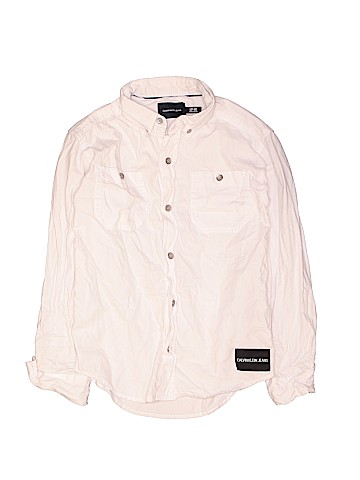 CALVIN KLEIN JEANS Long Sleeve Button-Down Shirt (view 1)