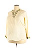 Liz Lange Maternity Ivory Long Sleeve Blouse Size XXL - photo 1