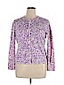 Chadwicks 100% Cotton Purple Cardigan Size XL - photo 1