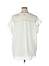 H&M 100% Polyester Ivory Short Sleeve Blouse Size 14 - photo 2