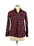 Ochenta Red Long Sleeve Button-Down Shirt Size 1X - photo 1