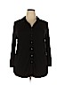 Merona Black Long Sleeve Button-Down Shirt Size XXL - photo 1