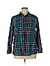 Sonoma Goods for Life 100% Cotton Teal Long Sleeve Button-Down Shirt Size XL - photo 1