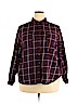 Old Navy 100% Cotton Burgundy Long Sleeve Button-Down Shirt Size XXL - photo 1