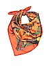 Hermès 100% Silk Print Orange Au Plus Dru Silk Scarf One size - photo 1