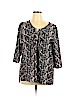Plenty By Tracy Reese 100% Polyester Black Long Sleeve Blouse Size XL - photo 1