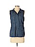 Talbots 100% Cotton Blue Vest Size S (petite) - photo 1