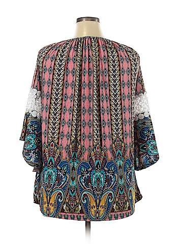 Win Win 3/4 Sleeve Blouse (view 2)