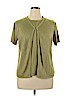Sag Harbor 100% Acrylic Green Short Sleeve Top Size XL - photo 1