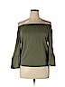 Almost Famous Green 3/4 Sleeve Top Size XL - photo 1