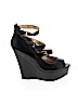Charlotte Russe Black Wedges Size 8 - photo 1