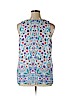 Adrienne Vittadini 100% Polyester Blue Sleeveless Blouse Size XL - photo 2