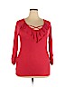 No Boundaries Red 3/4 Sleeve Top Size XXL - photo 1