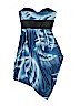 BCBGMAXAZRIA 100% Silk Blue Cocktail Dress Size 0 - photo 2