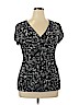 Apt. 9 Black Short Sleeve Top Size XL - photo 1