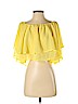 rue21 100% Polyester Yellow Short Sleeve Blouse Size S - photo 1