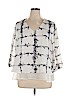 LC Lauren Conrad 100% Polyester White 3/4 Sleeve Blouse Size XL - photo 1