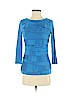 Vince Camuto 100% Rayon Blue 3/4 Sleeve Top Size XS - photo 1