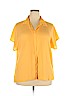 Mossimo 100% Polyester Orange Short Sleeve Blouse Size XXL - photo 1