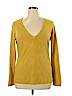 New York & Company 100% Acrylic Yellow Pullover Sweater Size XL - photo 1
