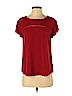 Banana Republic Factory Store 100% Rayon Red Short Sleeve Blouse Size S (petite) - photo 1