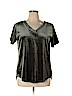 Amaryllis 100% Polyester Green Short Sleeve Top Size XL - photo 1