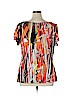 Worthington Orange Short Sleeve Top Size 1X - photo 2