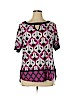 Perseption Concept Purple Short Sleeve Top Size XL - photo 1