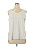 Lark & Ro 100% Polyester Ivory Sleeveless Blouse Size 16 - photo 1