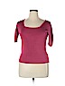 Dana Buchman 100% Silk Red Short Sleeve Silk Top Size XL - photo 1