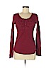 Lucky Brand 100% Cotton Red Long Sleeve Top Size M - photo 1