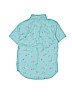 Crewcuts Outlet 100% Cotton Blue Short Sleeve Button-Down Shirt Size 6 - 7 - photo 2