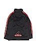 Adidas 100% Polyester Black Track Jacket Size 7 - photo 2
