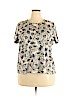 Croft & Barrow 100% Cotton Ivory Short Sleeve T-Shirt Size 2X - photo 1