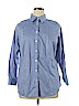 Talbots 100% Cotton Blue Long Sleeve Button-Down Shirt Size 16 - photo 1